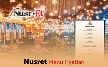 Nusret Türkiye Menu Price