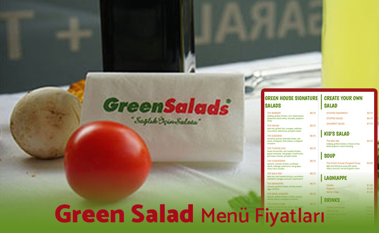 Green Salad Menü Fiyatları Türkiye 2024