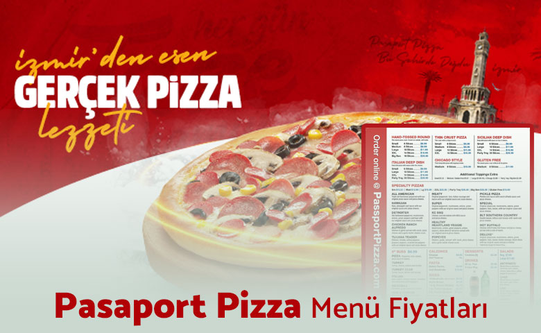 Pasaport Pizza Menü Fiyatları Türkiye 2024